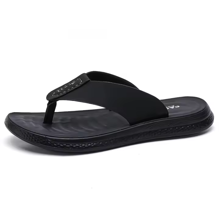 Zapatillas De Playa Para Hombre Verano Antideslizantes Impermeables Cómodas Sandalias Versátiles Casual De Exterior Microfibra Talla Verdadera - 1