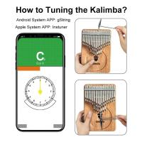 Cromático Kalimba 41 Teclas Tono C 3 Capas Instrumento Musical Calimba De Madera Okoume Hecho a Mano Profesional - details 3
