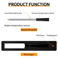 Termómetro Digital Para Barbacoa Bluetooth Termómetro De Cocina Inteligente Para Carne Y Alimentos Uso En Horno Y Parrilla - details 4