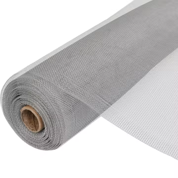 vidaXL Malla mosquitera de aluminio plateada 100x500 cm - 1