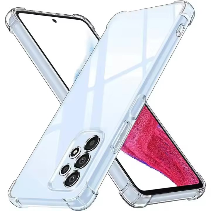 Funda De Lujo Transparente Y Antigolpes Para Samsung Galaxy S24 S23 S22 S21 S20 Ultra FE A14 A54 A53 A52 A52S A51 A73 A72 A71 Cubierta Media Lavable Antisuciedad Antirayones Antideslizante - 1