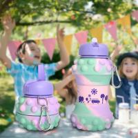 Botella de Agua para Niños, 550ml, Sin BPA, para Escuela, Viajes, Camping, Senderismo, Playa, Gimnasio - details 0