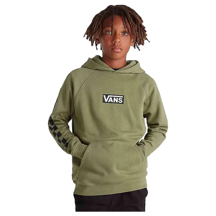 Sudadera con Capucha Vans Boxed para niños unisex en color verde - 1