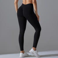 Pantalones De Yoga De Cintura Alta Para Mujer Pantalones De Correr Y Gimnasio De Talla Fija Cómodos Y Elegantes Para Ejercicio Y Fitness - details 2