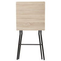 MESA PLEGABLE ALTA DE 2 PLAZAS EFECTO MADERA DE 60 x 60 cm MARCA 5 FIVE - details 1