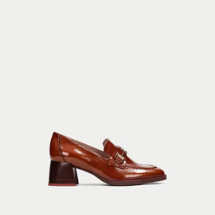 Mocasín Hispanitas Milan Con Tacón Y Adorno - 1