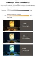 Lámpara De Mesa LED Cuadrada Decorativa De Flor De Cerezo Luz Nocturna Dimmerable Estilo Chino Sencilla Para Dormitorio Lámpara De Borde - details 3