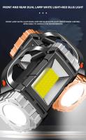 Linterna LED Recargable De Alta Potencia Multifuncional Portátil Con Luz Lateral Impermeable Y Modos De Iluminación Variados Para Camping Exploración Mantenimiento Y Trabajo Nocturno - details 8