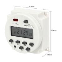 Interruptor De Control De Tiempo DIYWORK Programable Semanal Y Diario Con Pantalla LCD Relé Automático Encendido Y Apagado AC 220-250V - details 1