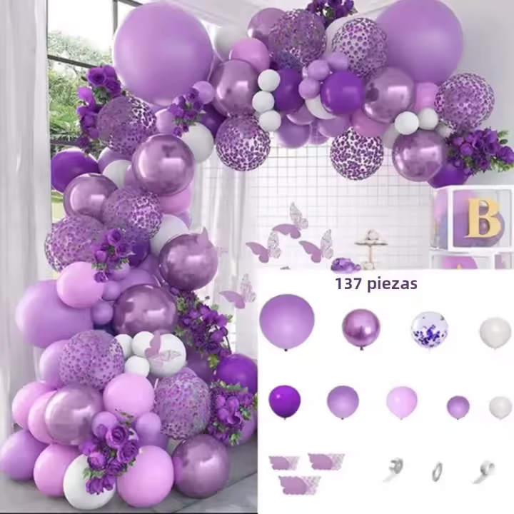 Kit De Arco De Globo Rosa Dorado Con Rosa Naranja Y Blanco Para Graduación Propuesta Día De San Valentín Confesión - 1