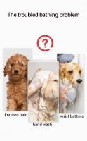 Lavado De Perros Con Cepillo De Silicona Masajeador Para Mascotas Cortos Gato Limpieza Con Guantes De Cepillo Silicone - details 1