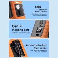 Nuevo ventilador de cintura para exteriores con carga USB de 10000 mAh, batería portátil inteligente de larga duración, luz LED, ventilador pequeño - details 3