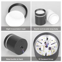Lámpara De Techo LED 10W 15W Instalación Superficial Para Iluminación De Dormitorio Luz De Spot LED 220V Negra Material Aluminio - details 7