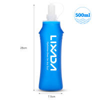 Bote De Agua Deportivo Lixada 500ml Plegable Y Suave Para Exterior Bicicleta Senderismo Correr Escalada Sin BPA - details 11