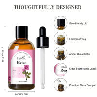 Aceite esencial absoluto de rosa búlgara, 100 % puro, de calidad superior, sin diluir, natural, terapéutico, para aromaterapia, ideal para difusores, piel, rostro y cabello. - details 9