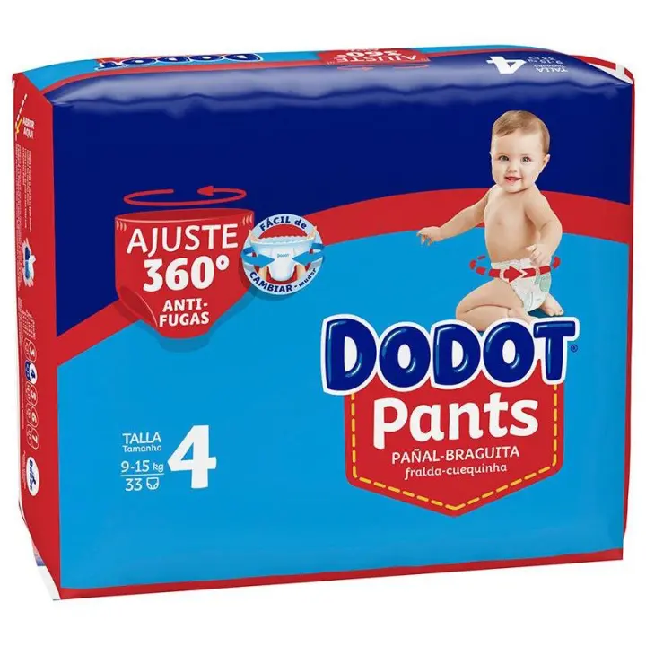 Dodot Pants Pañal-Braguita Talla 4 9-15 Kg 33 U - 1
