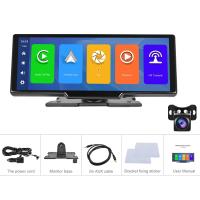 Podofo-cámara trasera HD DVR para coche, Control de voz, Wifi, Android, Auto y Carplay, tablero de recortes de vídeo, BT, FM, espejo de coche, 10,26" - details 24