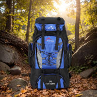 Mochila De Camping Y Senderismo Impermeable De 80L Para Hombres Bolsa De Montañismo Deportiva Al Aire Libre Gran Capacidad Para Viajes - details 4