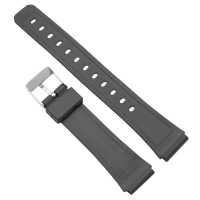 Ociodual Repuesto Correa de Silicona Pasadores Metal Compatible con Reloj Casio F91W F-91W Negro Recambio Resina Resortes - details 2