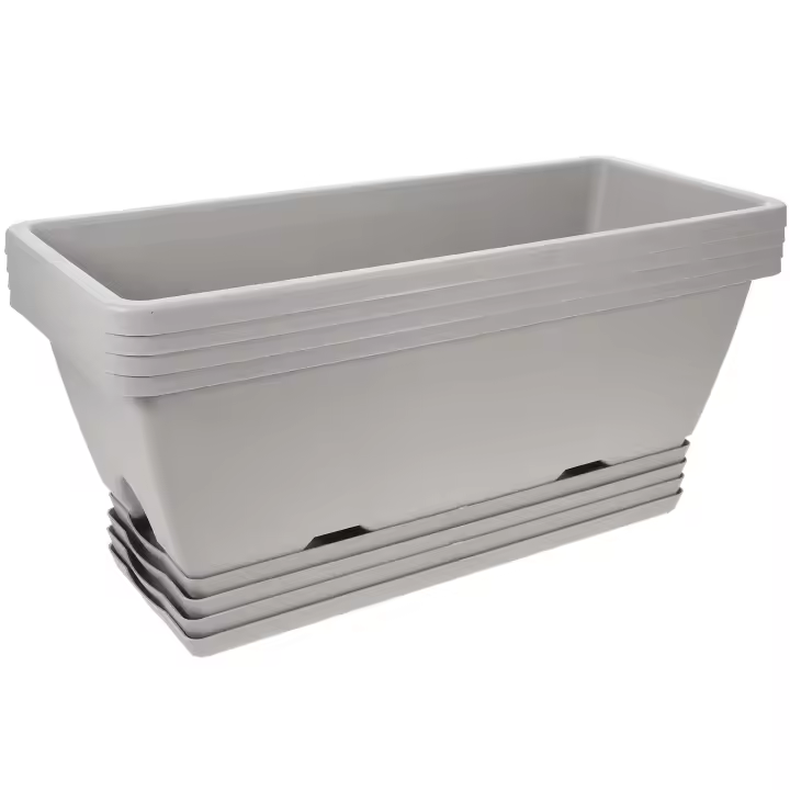 Juego De 4 Silleres De Flor Para Ventanas Macetas De Suculentas Con Tazón Soporte De Jardín Accesorios De Jardinería De Resina - 1