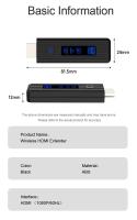 Kit De Extensión De Transmisor Y Receptor HDMI Inalámbrico Para TV Stick Adaptador Dongle Para PC Cámara Laptop Proyector Monitor - details 22