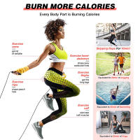 Cuerda De Saltar Ajustable Rápida De Acero Para Ejercicio De Fitness Y Entrenamiento En Casa Equipo Deportivo Para Todas Las Edades - details 11