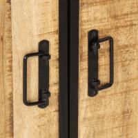 vidaXL Conjunto de muebles de baño 2 pzas madera maciza mango y hierro - details 5