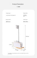 Soporte Ajustable Para Secador De Pelo De Metal Montado En La Pared Y Sin Manos Fácil De Instalar Gancho Para Secador Para Uso Conveniente - details 0