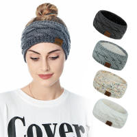 Diadema De Punto Para Mujer Invierno Cálido Lana Tejida Calentador De Orejas Cross Knot Turban Accesorios De Cabello Unisex - details 5