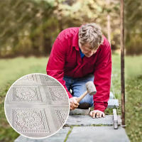 Molde De Petalos Para Pista De Hormigón Armado Hermoso Y Artístico Para Decoración De Exteriores - details 2