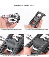 Adaptador Reflectante SPD SM-PD22 Para Bicicleta MTB Compatible Con PD-M520 M540 M780 M980 M970 M770 Piezas De Bicicleta Ultraligero Material Plástico - details 9