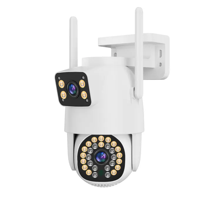 Cámara de vigilancia inalámbrica tipo domo, 360°, visión nocturna, audio bidireccional, conexión remota – Jortan Tech - 1