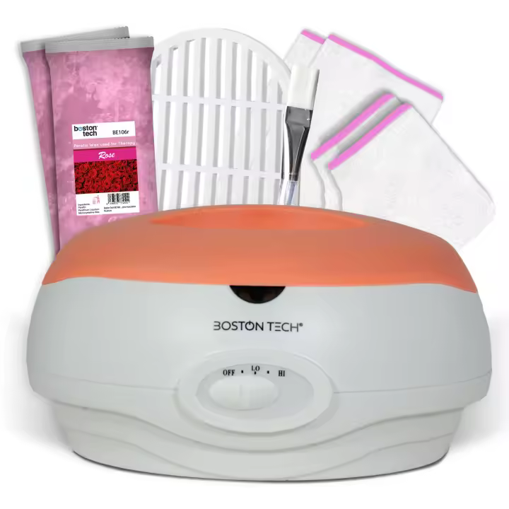 ParaffinLux Baño de Parafina para Manos de Boston Tech® | Alivio del Dolor Muscular y Artritis | Hidrata, Suaviza y Revitaliza tu Piel | Capacidad 3L + 2 Bloques de Cera (900g) + Accesorios Premium Boston Tech - 1