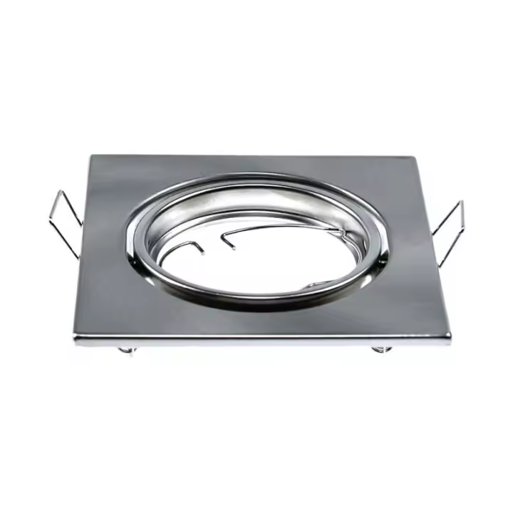 Aro GU10 cuadrado satén-níquel 2uds/caja VT-817  V-TAC - 1