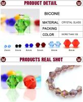 Faceted Bicone De Vidrio Czech 2 3 4 6 8mm Cuentas Sueltas Para Fabricación De Joyas Y Costura Accesorios De Negocios Al Por Mayor - details 0