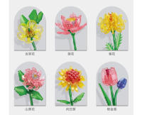 Bloques De Construcción Transparentes Para Crear Bouquet De Rosas Y Orchidáceas Juguete Creativo Para Niños Regalo MOC Model Ornament - details 4