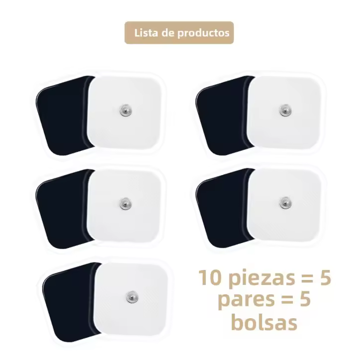 10/20 unidades parches de electrodo reutilizable 5x5cm gel para terapia física masajeador corporal reemplazo de acupuntura EMS decenas - 1