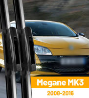 Limpia Parabrisas Renault Megane 3 MK3 2008-2016 Limpia Fronteral Inteligente De Goma Natural Negro Resiste -40℃ a +158℉ Pack De 2 - details 0