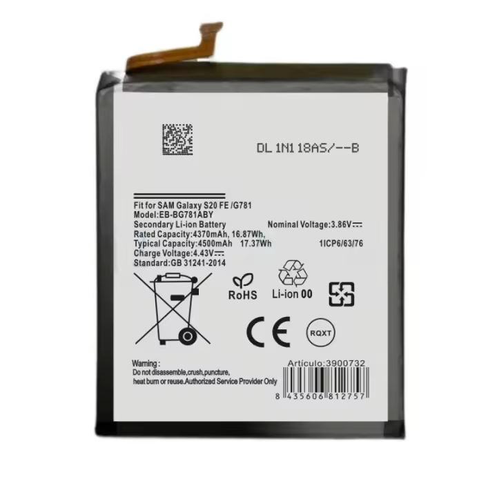 TODOBARATO 24HORAS Bateria EB-BG781ABY para Samsung S20 FE G780 G781/A52 A525 A526 - 4500mAh - 1