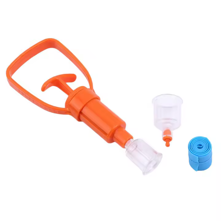 ExtrCTOR DE VENENO ALA EXTERIOR PUMP DE SUccion VACIO Para Mordeduras De Serpiente Mosca Y Abeja Primeros Auxilios De Camping Y Senderismo Herramientas De Seguridad Y Sobrevivencia - 1
