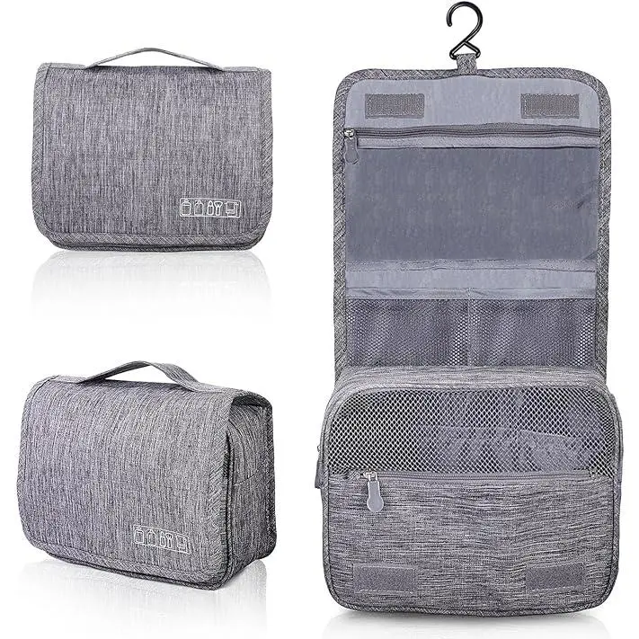 Neceser de viaje, neceser impermeable de gran capacidad, neceser de viaje para hombre y Mujer - 1