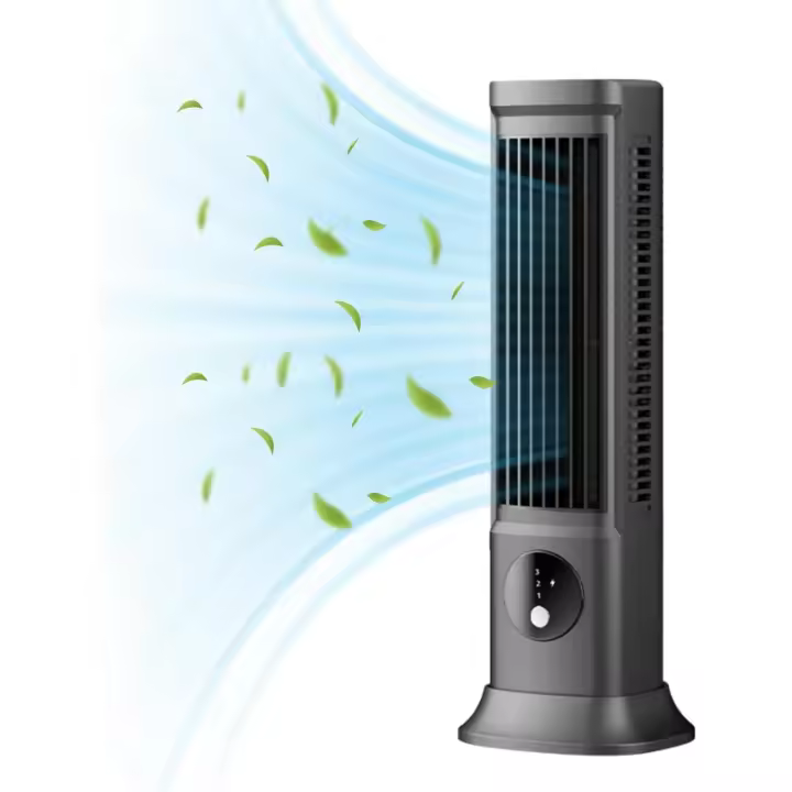 Ventilador de Torre de 11 pulgadas, ventilador de Mesa personal 2 en 1 sin Aspas, portátil, recargable, ventilador de escritorio Eléctrico con opción de 3 velidades, tamaño Pequeño para Oficina y Hogar - 1