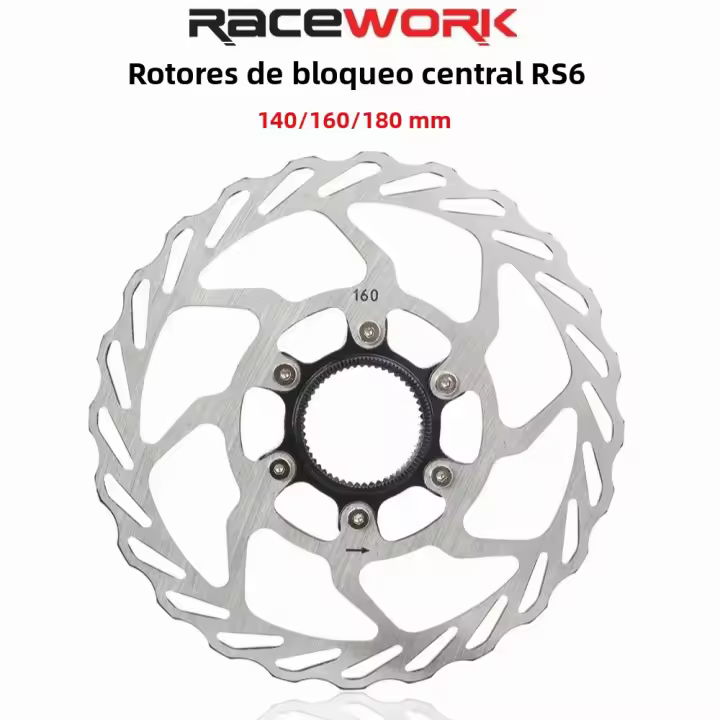 RACEWORK Freno De Disco Para Bicicleta Centerlock Flotante 140mm 160mm 180mm Compatible Con SHIMANO Para MTB/Road - 1