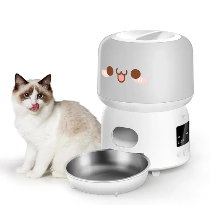 ROJECO 3L Dispensador Automático Para Mascotas Alimentador Inteligente Para Gatos Con Control Remoto WiFi Feeding Dispenser Para Perros Y Gatos - 1