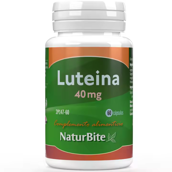 Naturbite Luteina 40mg 60 Caps - Suplemento Alimenticio para Cuidado de la Vista y Protección Ocular - 1