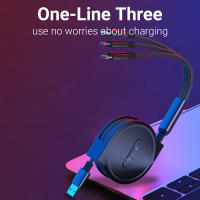 Cable De Datos Para Móvil NNBILI 2024 Nuevo Retráctil Carga Rápida Para Android Tipo-C Apple Xiaomi Samsung Tejido Tres En Uno - details 4
