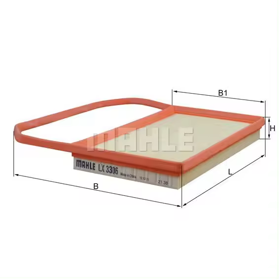 Mahle Filtro de Aire LX 3306 para Automóvil - 1