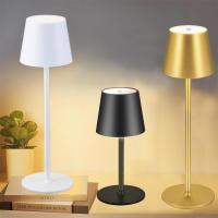 Lámpara De Escritorio LED Táctil Recargable 3 Colores Ajustable Para Dormitorio Sala De Estar Bar Comida Lectura Iluminación - details 0