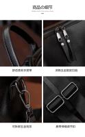 Mochila De Moda Para Mujer Gran Capacidad Múltiples Compartment Bolsa De Hombro De Cuero Suave Casual Para Viaje PU Cuero Negro Café Azul - details 19
