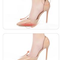 Almohadillas De Punta Suave Para Zapatos Accesorios Antideslizantes Cómodas Medio Aros Transpirables Absorbentes De Sudor Para Mujer Cuidado Del Pie - details 6